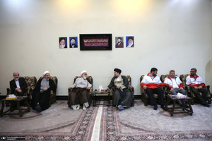 تجدید میثاق رییس و امدادگران جمعیت هلال احمر با ارمان های امام راحل