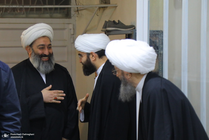 عزاداری شهادت حضرت فاطمه (س) در بیت آیت الله دوستی زنجانی‎