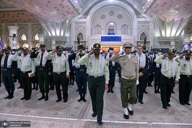 تجدید میثاق دانشجویان و فرماندهان دانشگاه افسری و تربیت پلیس امام حسن مجتبی‎‎ (ع) با آرمان حضرت امام خمینی (س)