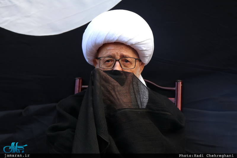 عزاداری آیت الله العظمی وحید خراسانی در سالروز شهادت حضرت فاطمه(س) 