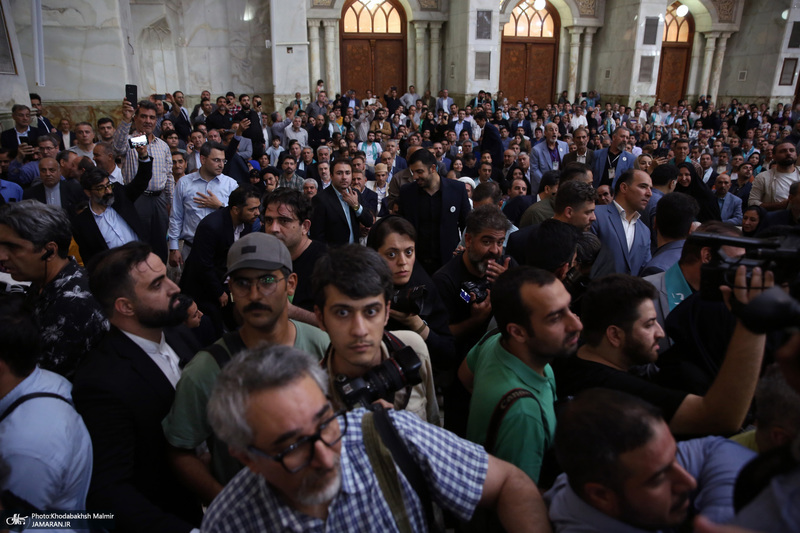 تقدیر از حضور مردم با حضور رئیس جمهور منتخب مسعود پزشکیان