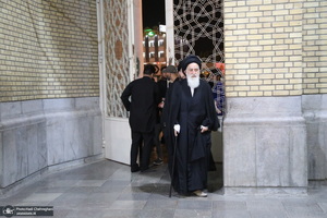 مراسم عزاداری شهادت امام جعفر صادق (ع) در مسجد اعظم قم