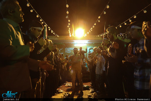 وداع با پیکر مطهر شهید امیر‌سعید قاسمی در امامزاده صالح(ع) فرحزاد 