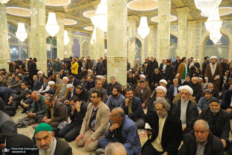 مراسم بزرگداشت شهیدان «علی رازینی» و «محمد مقیسه» در مسجد اعظم قم‎