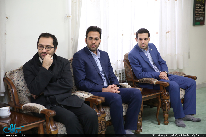 دیدار اعضای بانک قرض الحسنه رسالت با سید حسن خمینی 