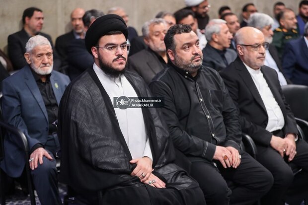 فرزندان شهید سید حسن نصرالله در حضور رهبر معظم انقلاب + عکس