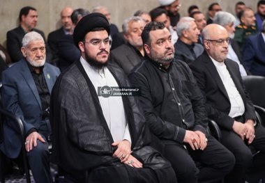 فرزندان شهید سید حسن نصرالله در حضور رهبر معظم انقلاب + عکس
