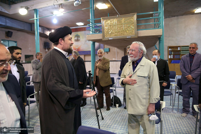 دیدار جمعی از معاونین و سفرای سابق وزارت خارجه‎‎ با سید حسن خمینی