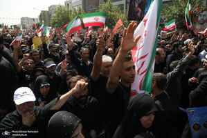 مراسم تشییع شهدای جنگ تحمیلی رژیم صهیونیستی در تهران-3