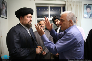 دیدار اعضای انجمن روزنامه نگاران دفاع مقدس با سید حسن خمینی 