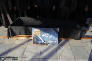 مراسم تشییع وخاکسپاری مرحوم حاج محمد عرب