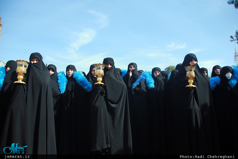  عزاداری شهادت حضرت علی ابن موسی الرضا(ع) در حرم مطهر حضرت معصومه(س)