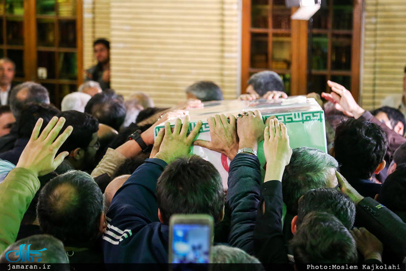 مراسم وداع و تشییع پیکر شهید مدافع حرم حمیدرضا ضیائی