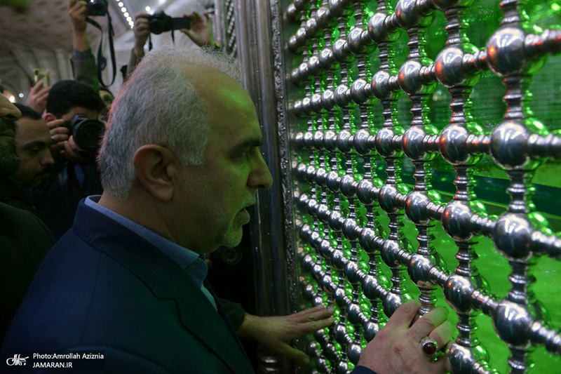 تجدید میثاق وزیر و کارکنان وزارت اقتصاد و امور دارایی با آرمان‌های امام(س)