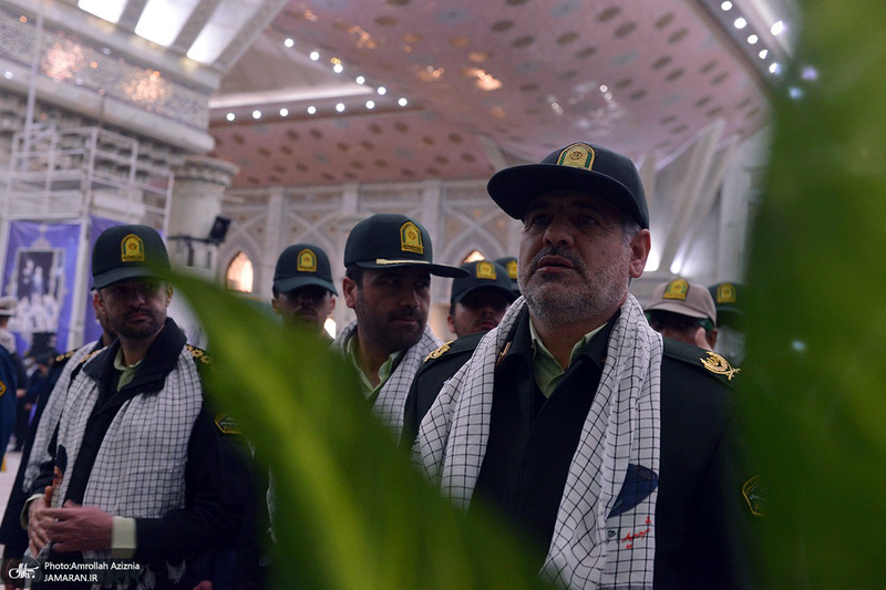 تجدید میثاق دانشجویان و فرماندهان دانشگاه افسری و تربیت پلیس امام حسن مجتبی (ع) با آرمان های امام خمینی (س)