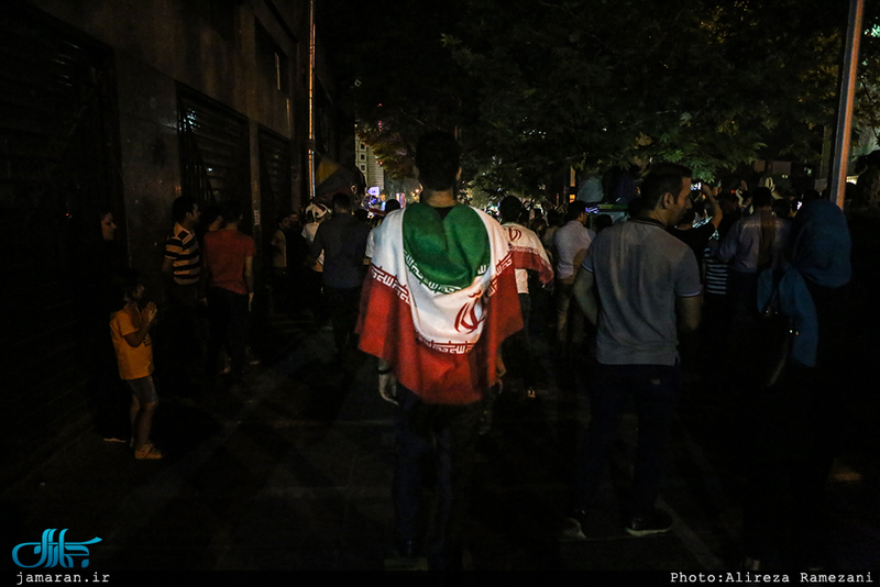 شادی مردم بعد از صعود به جام جهانی