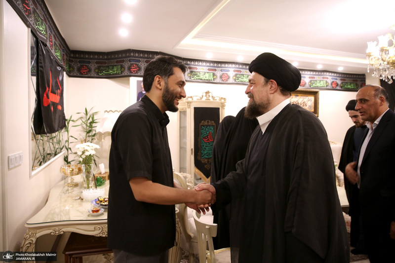 حضور سیدحسن خمینی در منزل شهیدان طهرانچی