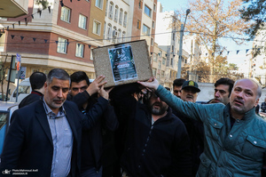 مراسم تشییع مادر شهیدان جواد سپهری