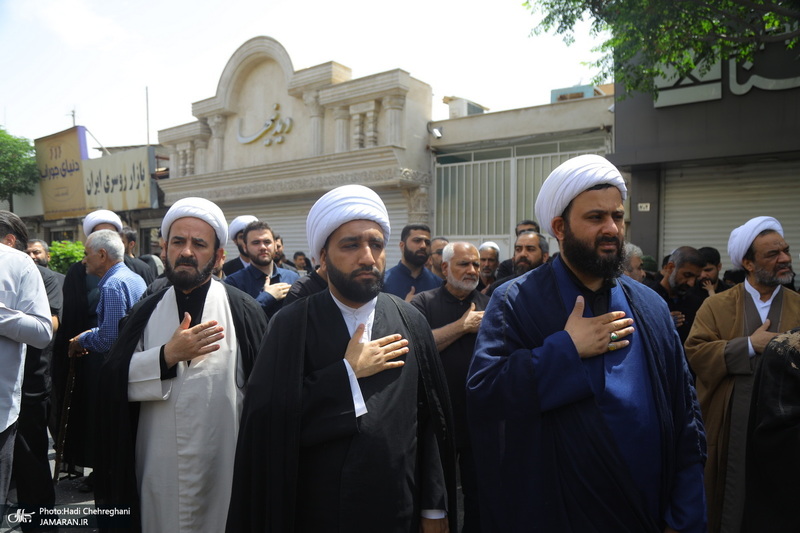 دسته عزای شهادت امام صادق(ع) با حضور آیت الله العظمی وحید خراسانی