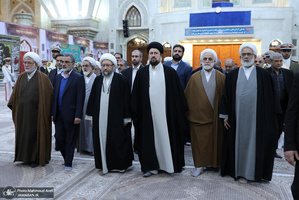 تجدید میثاق رئیس قوه قضائیه و مسئولان عالی قضایی با آرمان‌های امام خمینی(س)