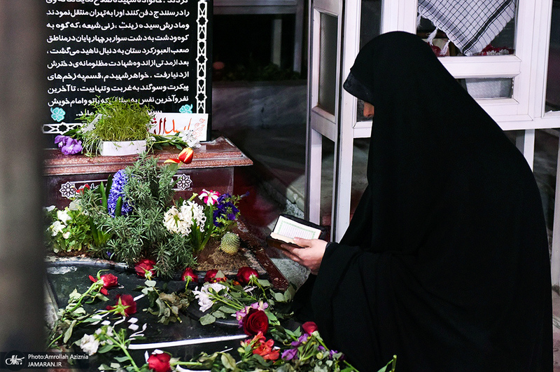 احیای شب بیست و یکم ماه رمضان در گلزار شهدای بهشت زهرا (س)