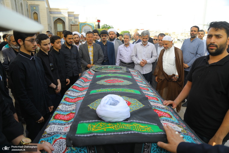 مراسم تشییع و خاکسپاری آیت الله نورالله شاه آبادی(ره) در قم