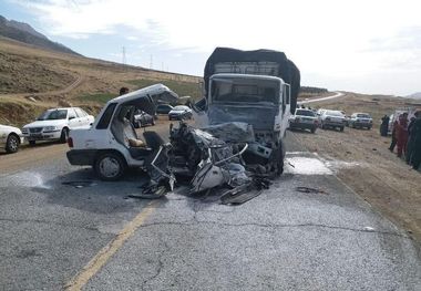 حادثه رانندگی در لرستان ۲کشته برجا گذاشت