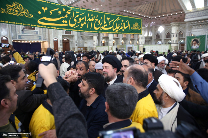 دیدار دبیرکل و کارکنان مجمع جهانی اهل بیت (ع) با سیدحسن خمینی