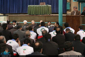 دیدار استاندار و جمعی از مدیران استان تهران با سید حسن خمینی