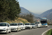 افزایش تردد خودروها در جاده‌های منتهی به مازندران