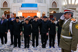 جشن عبادت و تکلیف فرزندان کارکنان معاونت پشتیبانی سپاه در حرم امام خمینی (س)