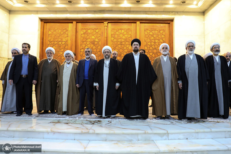 تجدید میثاق رئیس قوه قضائیه و مسئولان عالی قضایی با آرمان‌های امام خمینی(س)