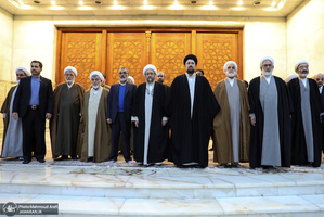 تجدید میثاق رئیس قوه قضائیه و مسئولان عالی قضایی با آرمان‌های امام خمینی(س)