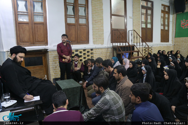 دیدار انجمن اسلامی دانشجویان دانشگاه شهید بهشتی با سید علی خمینی 