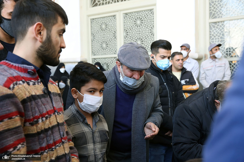 مراسم تشییع و خاکسپاری مرحوم حاج عیسی جعفری در حرم امام خمینی(س)