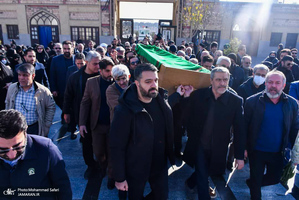 مراسم تشییع و خاکسپاری پیکر اشرف بروجردی