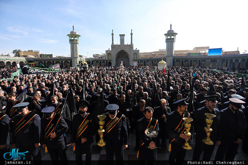  عزاداری شهادت حضرت علی ابن موسی الرضا(ع) در حرم مطهر حضرت معصومه(س)
