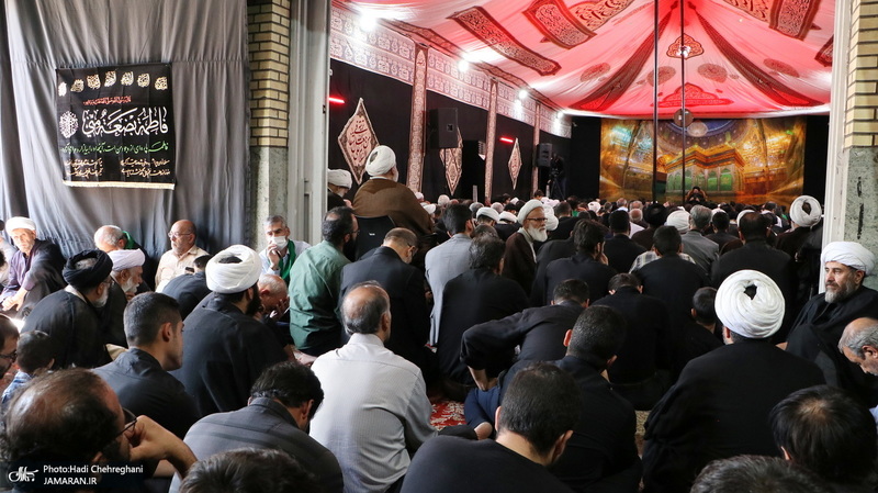 دسته عزاداری شهادت امام عسکری (ع) با حضور آیت‌الله العظمی وحید خراسانی