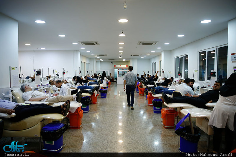 اهدای خون در شب احیاء بیست و سوم ماه مبارک رمضان