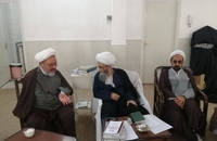 دیدار اعضای شورای سیاستگذاری همایش وکلای شرعی امام خمینی(س) با آیت‌الله دوستی زنجانی