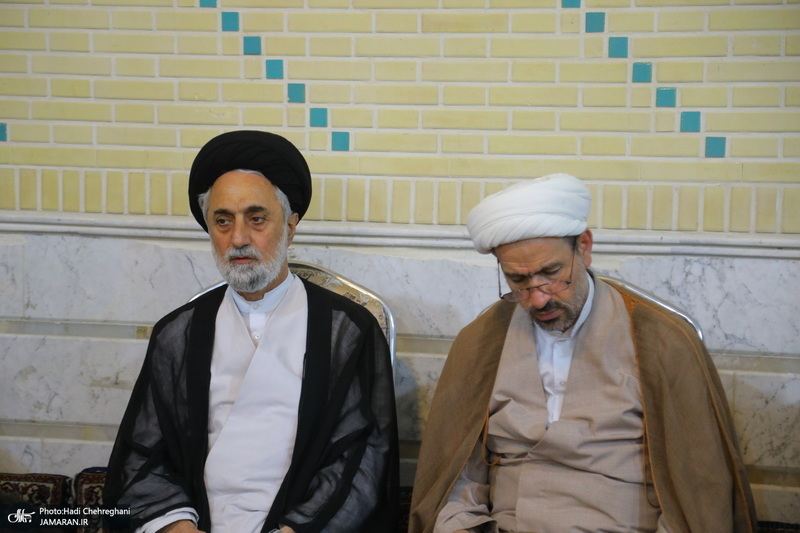 مراسم ترحیم آیت الله العظمی محفوظی (ره) در مسجد رفعت قم