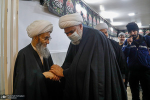 عزاداری شهادت حضرت فاطمه(س) در بیت آیت الله دوستی زنجانی