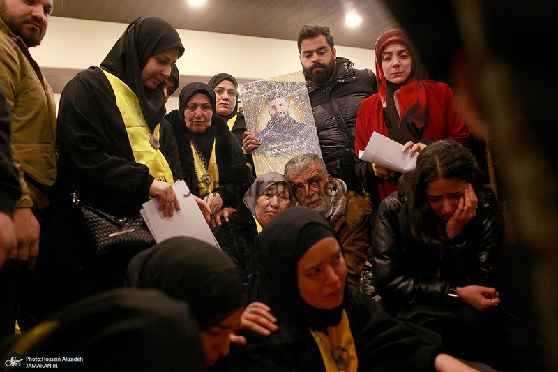 مراسم تشییع شهدای حزب الله در بیروت