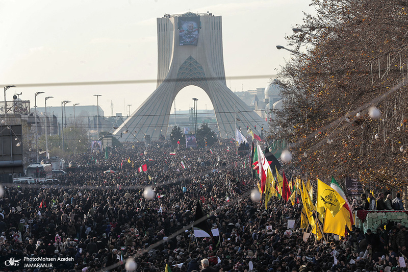 حضور میلیون ها تهرانی در تشییع پیکر مطهر سردار قاسم سلیمانی - 8