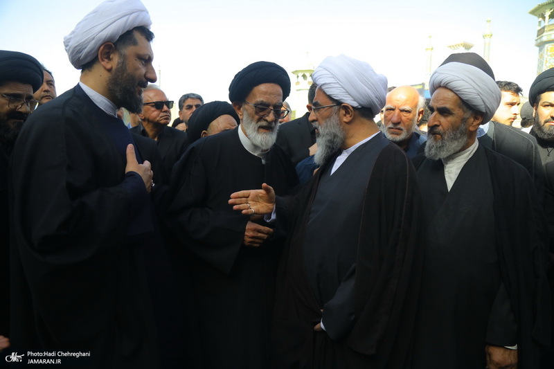 مراسم تشییع آیت الله موسوی تبریزی (ره)