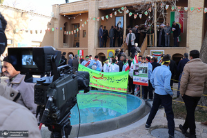 مراسم بزرگداشت 12 بهمن در بیت تاریخی حضرت امام در خمین