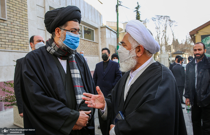 مراسم تشییع حجت الاسلام و المسلمین علی اصغر سعادتی در حسینیه جماران