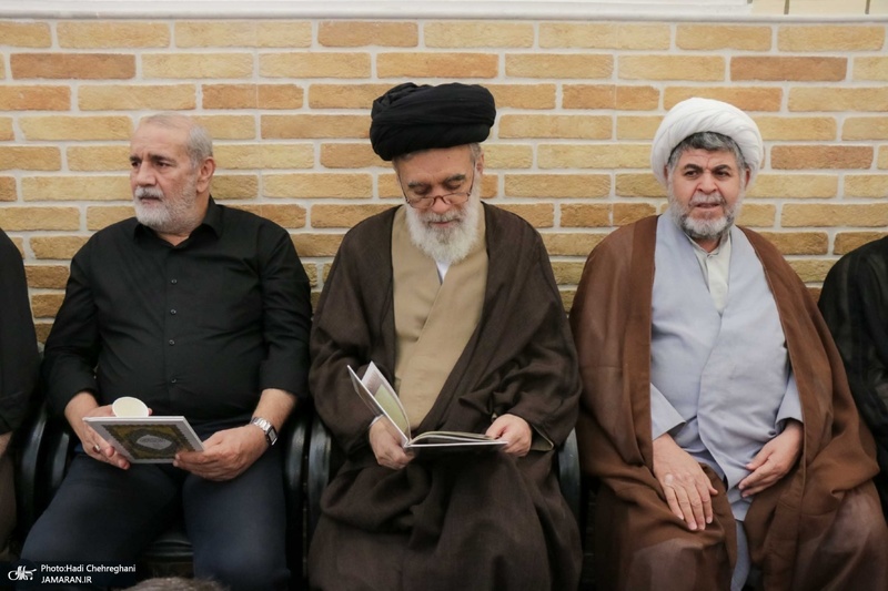حضور آیت الله سید حسن خمینی در مراسم وداع با آیت الله العظمی شبری زنجانی (ره)