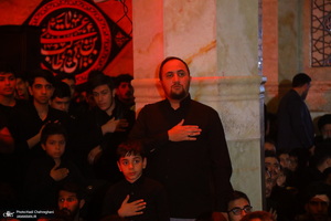 مراسم عزاداری شهادت حضرت فاطمه زهرا (س) در مسجد اعظم قم‎