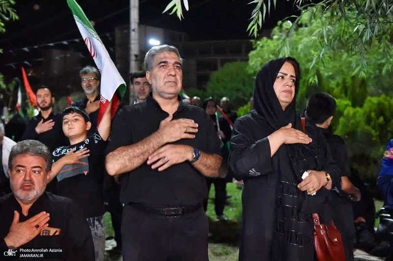 دومین شب محرم و صد و هشتمین اجتماع پر شور مردم در میدان شهدای خلیج فارس